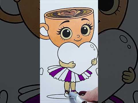 Ballerina Cappuccino in 30 Seconds ☕🩰 #color #art #colorconcept #drawing #sketch