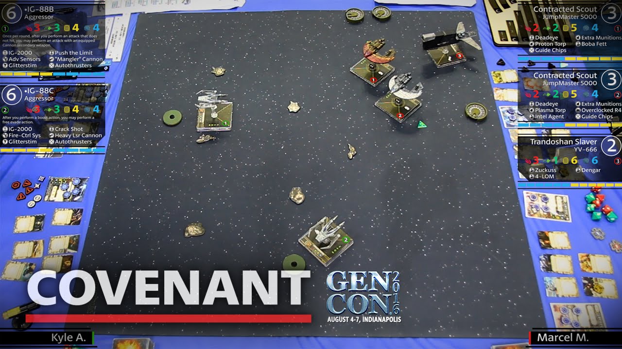 Top 4.1 | X-Wing | GenCon 2016 | Kyle Adams - Marcel Manzano