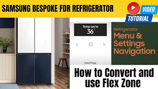 How do you use the flex zone on a Samsung refrigerator⚡️How to change the temperature of flex zone