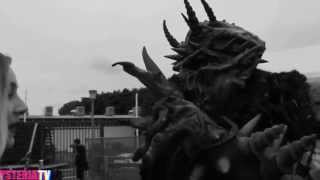 Hysteria hanging w/ GWAR's Oderus Urungus @ Soundwave 2014