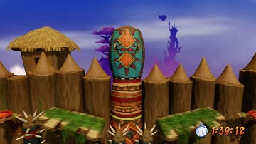 Crash Bandicoot 1 PS4 Remake 100% Walkthrough (N Sane Trilogy) - Native Fortress Time Trial  - Pt 9