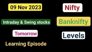 stocks for tomorrow | intraday stocks selection | 09 Nov 2023| Market Analysis | #intraday