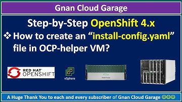 Step-by-Step OpenShift 4.x | How to create an “install-config.yaml” file in OCP-helper VM?