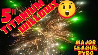 5 Canister Shells x4️⃣: TITANIUM WILLOWS (Major League Pyro) *Huge Spread!!!*