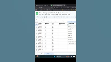 Google Sheets SUM & AVERAGE Formula in 30 Sec   Quick Tutorial Hindi