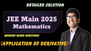22 January Shift 1| Let f(x) be a real differentiable function such that f(0) = 1  and| JEE MAIN2025