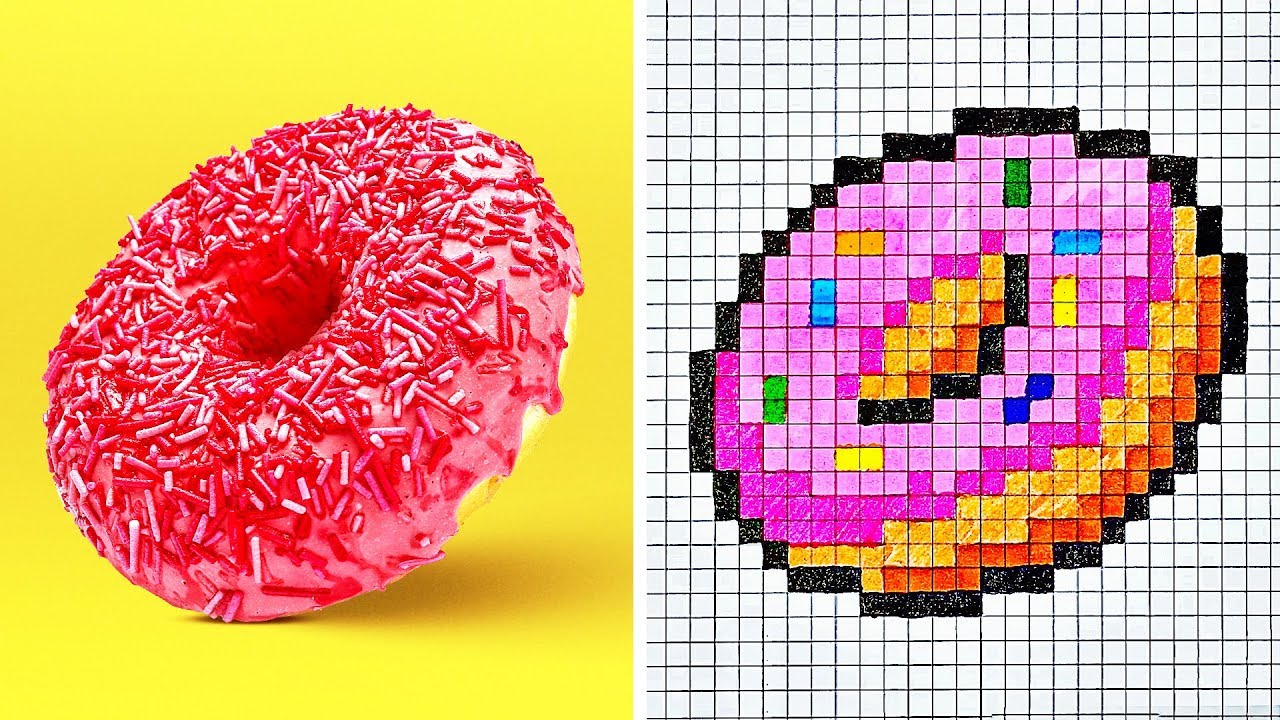 Drawing Easy Cool Pixel Art Ideas - pic-corn