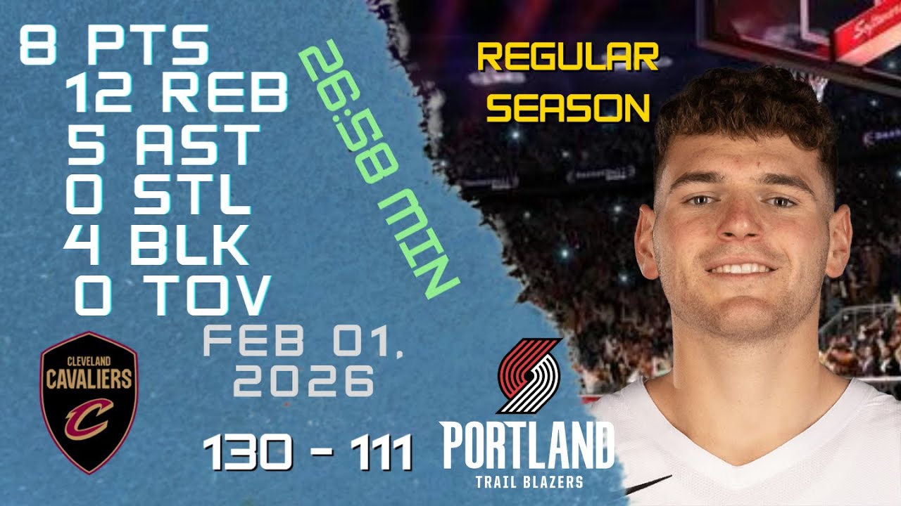 Donovan Clingan Player Full High Lowlights vs CAVALIERS 01 02 2026 NBA REGULAR SEASON Game