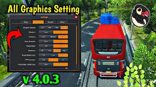 🚚All Graphic Setting in Details! Bus Simulator Indonesia by Maleo New Update 4.0.3🏕 | Bus Game screenshot 1