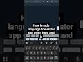 How I made language translator app using html and js