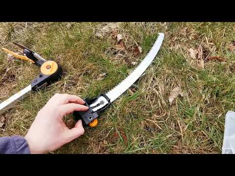 Sekator teleskopowy Fiskars UPX86, piła, cięcie, podcinanie I UPX86 telescopic secateurs, saw, cut