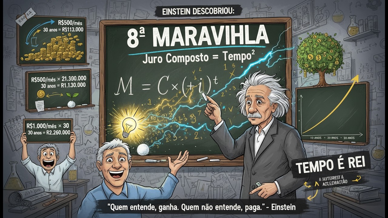 A 8ª Maravilha Do Mundo: R$500 Por Mês Viram R$1 Milhão (Einstein Explicou)