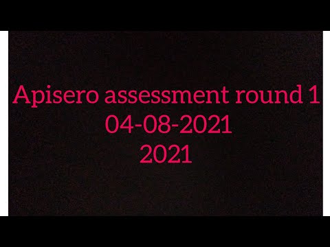 Apisero test |apisero assement|Round 1 questions| Apisero coding questions|all questions