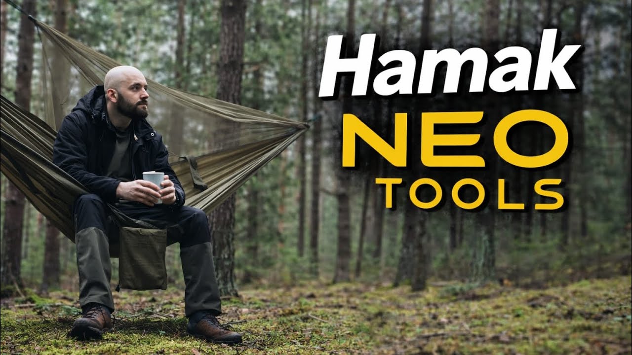 Hamak Neo Tools i kawa w plenerze 