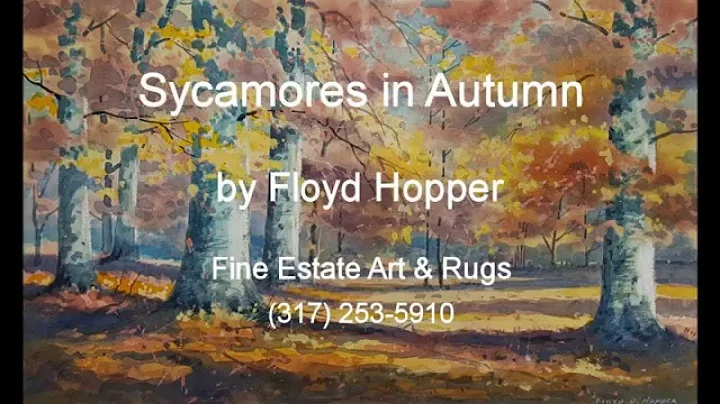 Sycamores in Autumn | Floyd Hopper | Painting of t...
