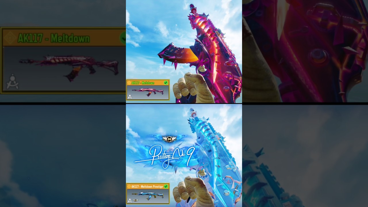 Legendary AK117 Meltdown Vs Meltdown Prestige In COD Mobile 💀
