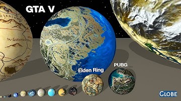 Video Game Map Size Comparison In Planet View