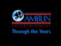 Amblin entertainment through the years compilation