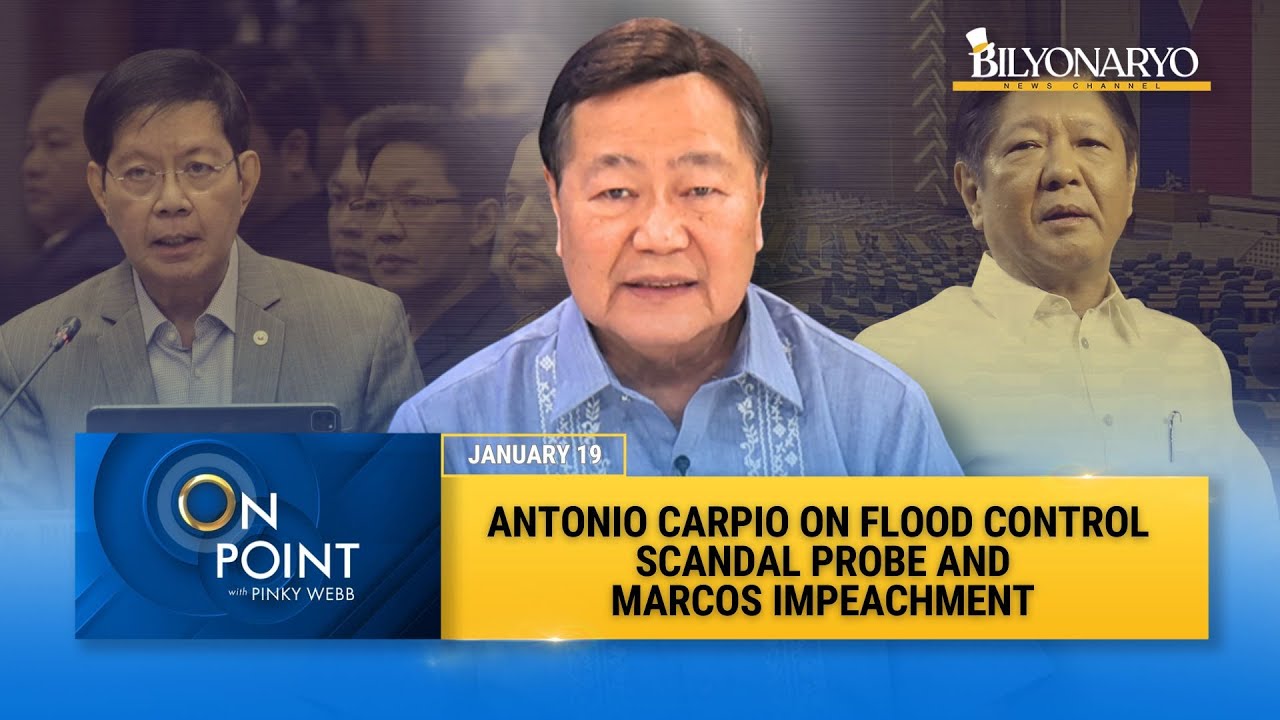 On Point: Antonio Carpio on Flood Control Scandal Probe & Marcos Impeachment