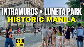 Manila City Philippines Intramuros And Luneta rizal Park Walking Tour 4k 2024