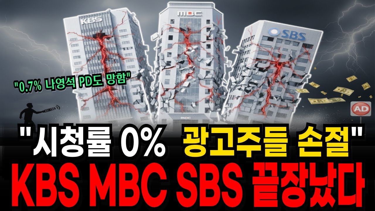 시청률 0 7% 나영석 PD도 망한 이유…KBS MBC SBS 몰락