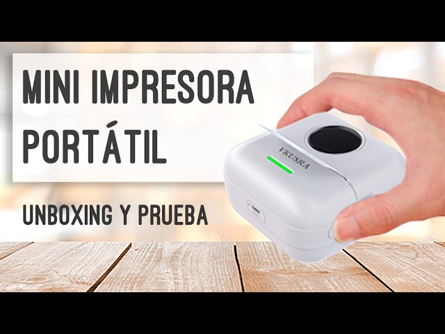 🟢🖨️Mini impresora térmica portátil ¿Cómo funciona?