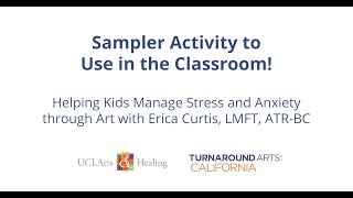 Sampler: Helping Kids Manage Stress and Anxiety through Art