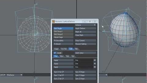 LightWave plugin - LatticeDeform Demo