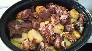 เนื้อแกะกับมันฝรั่งอบ lamb with potatoes bake