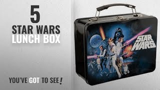 Top 10 Star Wars Lunch Box [2018]: Vandor 99270 Star Wars Episode 4 Large Tin Tote, Black