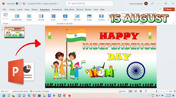 15 August Powerpoint Presentation 🇮🇳 Independence Day Powerpoint Animation | MS Powerpoint 