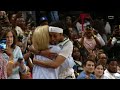 Angel reese embraces kim mulkey after the skys win over the mystics  wnba on espn