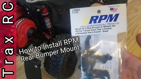 How to Install RPM Rear Bumper Mount for 2wd Traxxas Vehicles