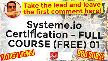 Systeme.io Certification - FULL COURSE (FREE) 01