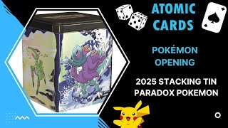 pokemon trading card game stacking tin 2025 randomly selected TCG: Treasures of Ruin – Tofu's Pokemon 2025 Stacking Tins -