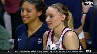 Paige Bueckers, UConn Huskies Celebrate After Winning Big East Tournament Championship vs Georgetown