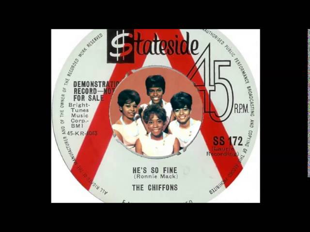 The Chiffons ‎– He's So Fine 1963 