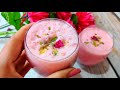 Gulkand shake  gulkand milk shake recipe  rose petals shake