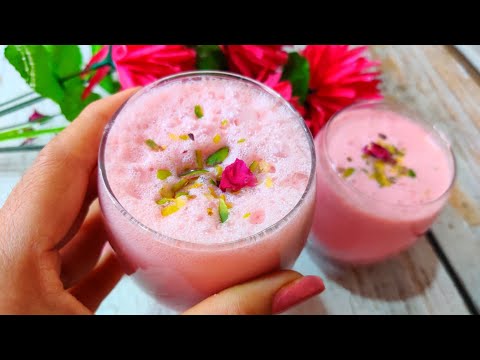 Gulkand shake | Gulkand milk shake recipe | Rose petals shake