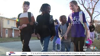 Students dedicate walk to school Friday to civil rights hero, Ruby Bridges