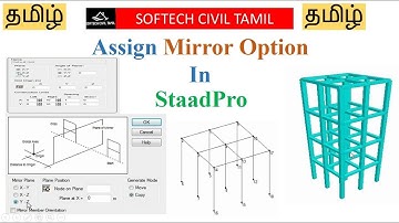 How to Mirror the structure in staadPro in tamil