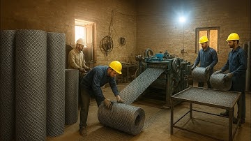 How to Steel Net Making Process | Steel Net Making Machine
