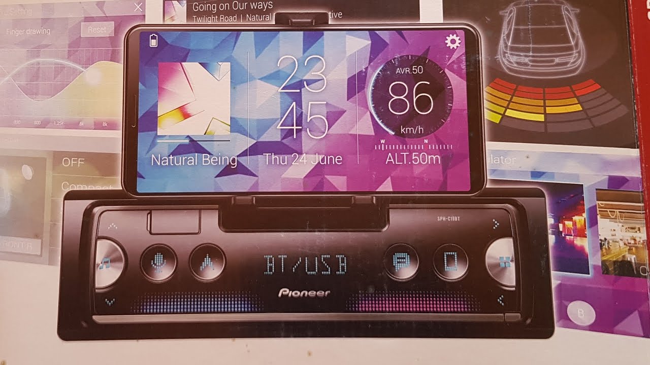 how to install cheep and best car music system Pioneer SPHC19BT YouTube