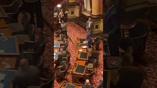 Former Iowa Senate Majority Leader Jack Whitver leads Senate to its final 2026 session adjournment