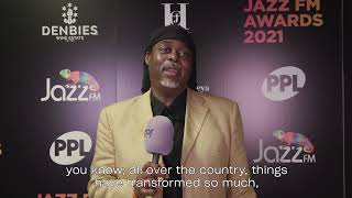 Gold Award winner Courtney Pine interview at the Jazz FM Awards 2021