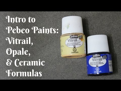 Pebeo Paints- Vitrail, Opale & Ceramic (Part 1)