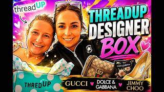 GUCCI / DOLCE + GABBANA / JIMMY CHOO / MONDAY  FUNDAY THREDUP DESIGNER BOX + JEWELRY SALE VD90