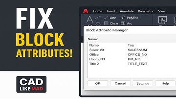 AutoCAD BATTMAN Command – Manage Block Attributes Like a Pro