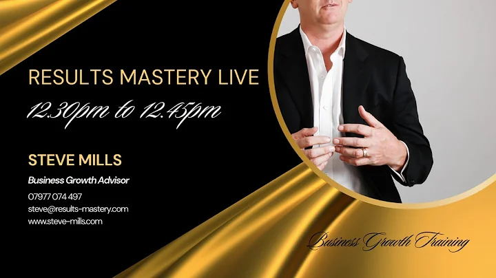 RESULTS MASTERY LIVE – 3 Things Every Business Needs To Focus On In 2024