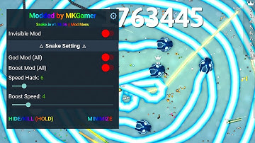 The best mod god menu snake KO epic snake Io gameplay_god mod menu snakeio .